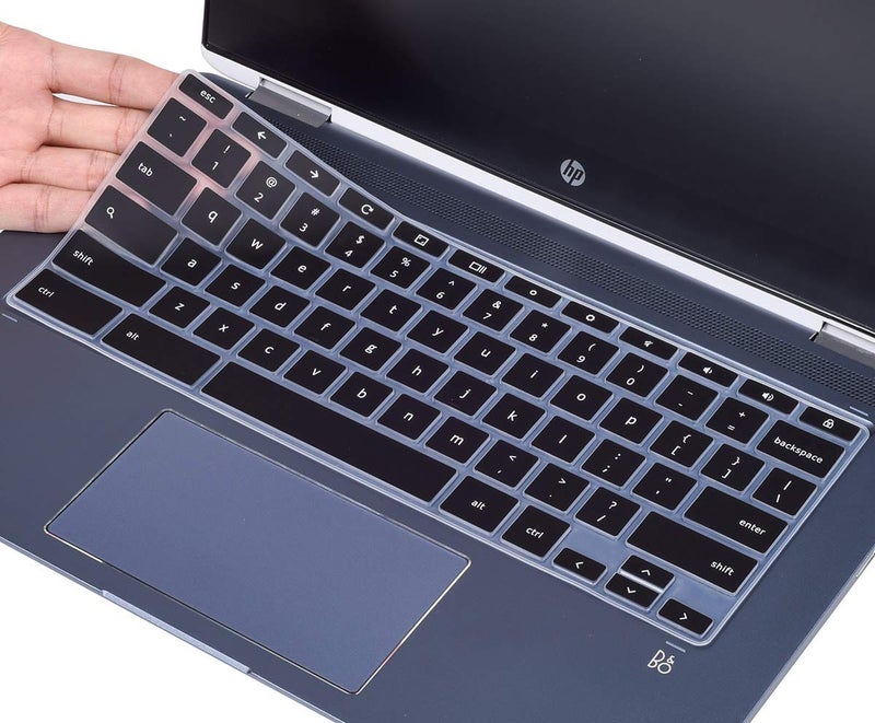 CaseBuy Keyboard Cover for HP Chromebook X360 14a-ca/na/ne 14a-na0226nr 14a-ne0013dx na1043cl na0010nr 14b-cb0010nr, HP Chromebook 14-DA 14B-CA/cb 14-db 14-ca 14-ak Series, HP Chromebook 14 G2 G3 G4 G5,Black - Image 1